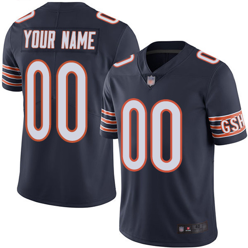 Limited Navy Blue Men Home Jersey NFL Customized Football Chicago Bears Vapor Untouchable